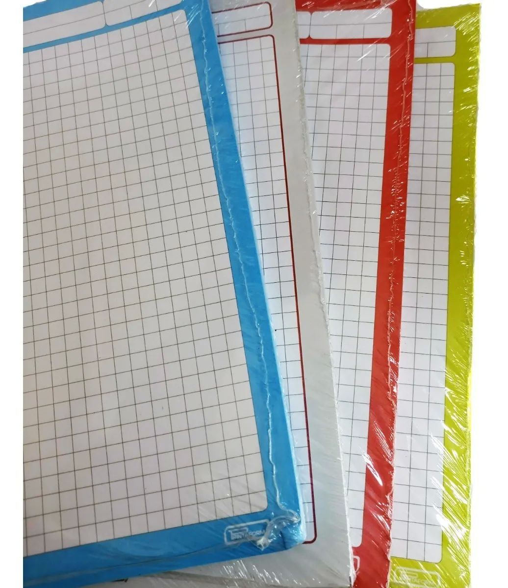 Repuesto Para Carpeta De 500 Hojas - 5 Colores Para Separar Materias - 100 Por Color C7 CUADRO GRANDE