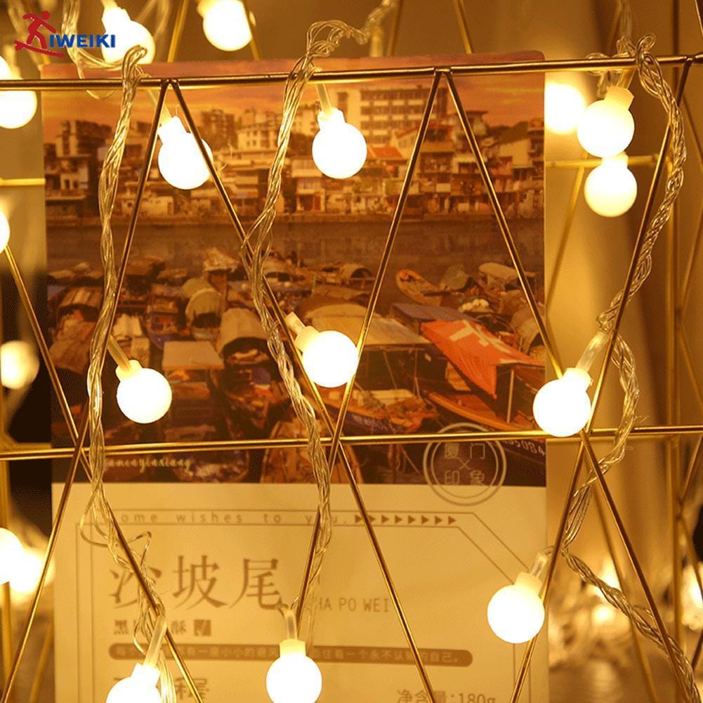 serie de focos de canica calida  luces led 2,5 metros 