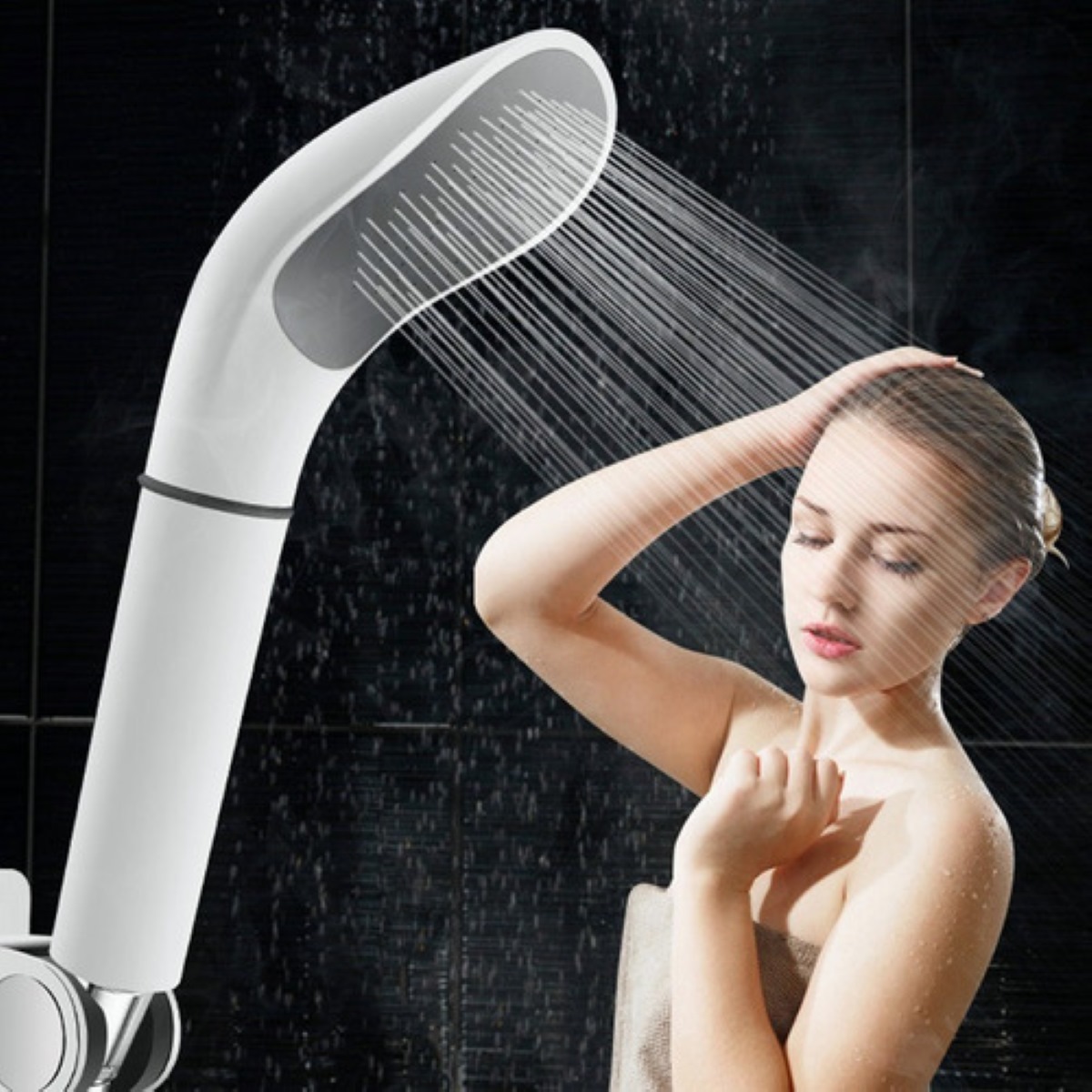 Regadera Teléfono De Mano Con Manguera Blanco