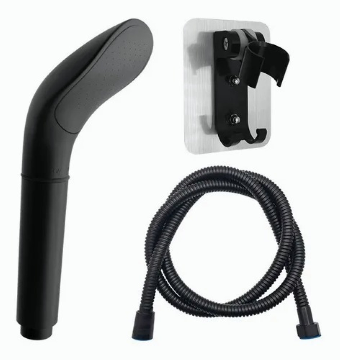 Regadera Teléfono De Mano Con Manguera Negro