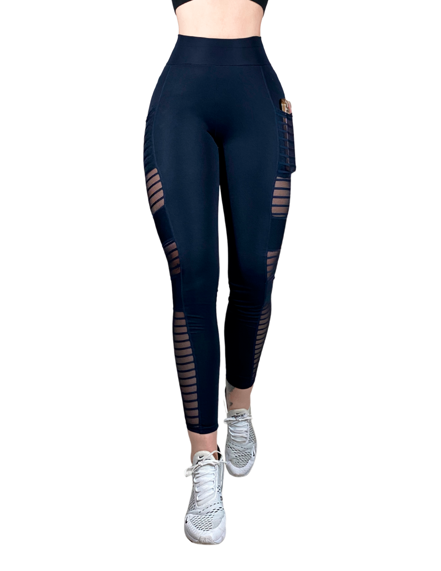 Malla Deportiva Bolsa Celular Leggins Colombiano Lycra Mayon LIC-094