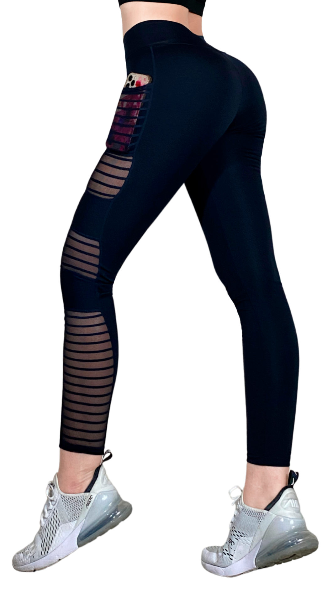 Malla Deportiva Bolsa Celular Leggins Colombiano Lycra Mayon LIC-094