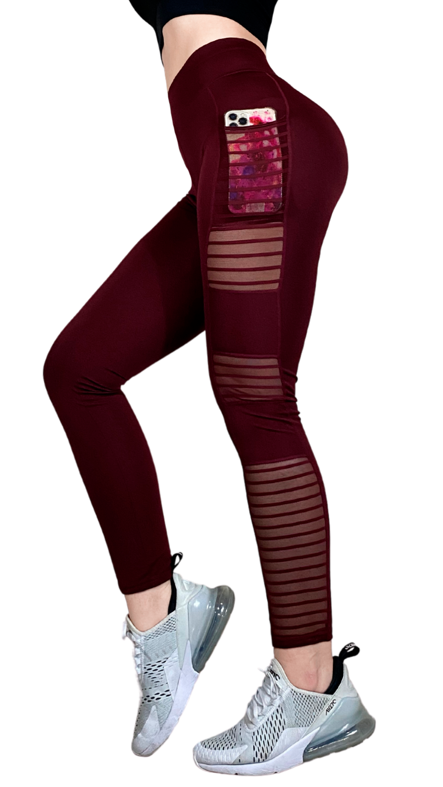 Malla Deportiva Bolsa Celular Leggins Colombiano Lycra Mayon LIC-094
