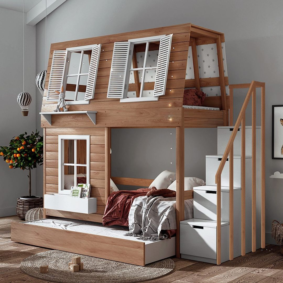 Litera Fantasy Infantil triple individual house