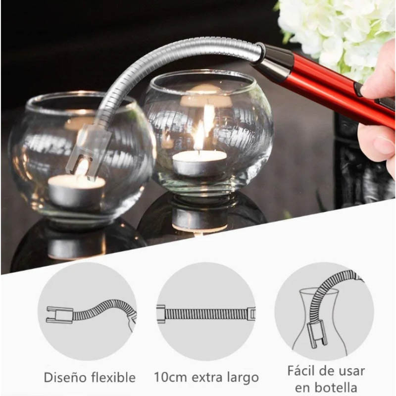 Encendedor Eléctrico Recargable Portátil Usb Para Cocina.