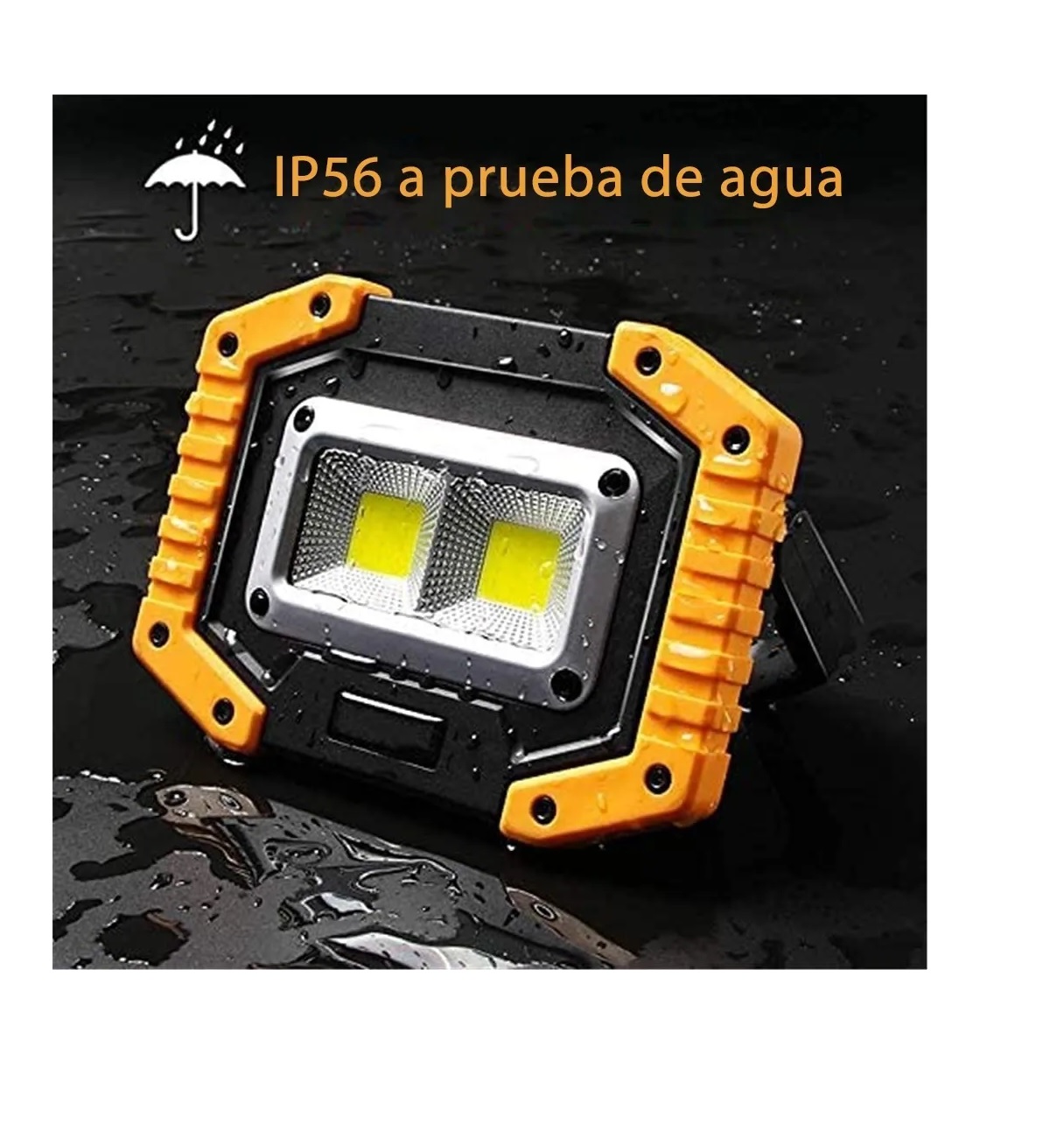 Lámpara Recargable De Trabajo Tipo Led De Mano P/campamento