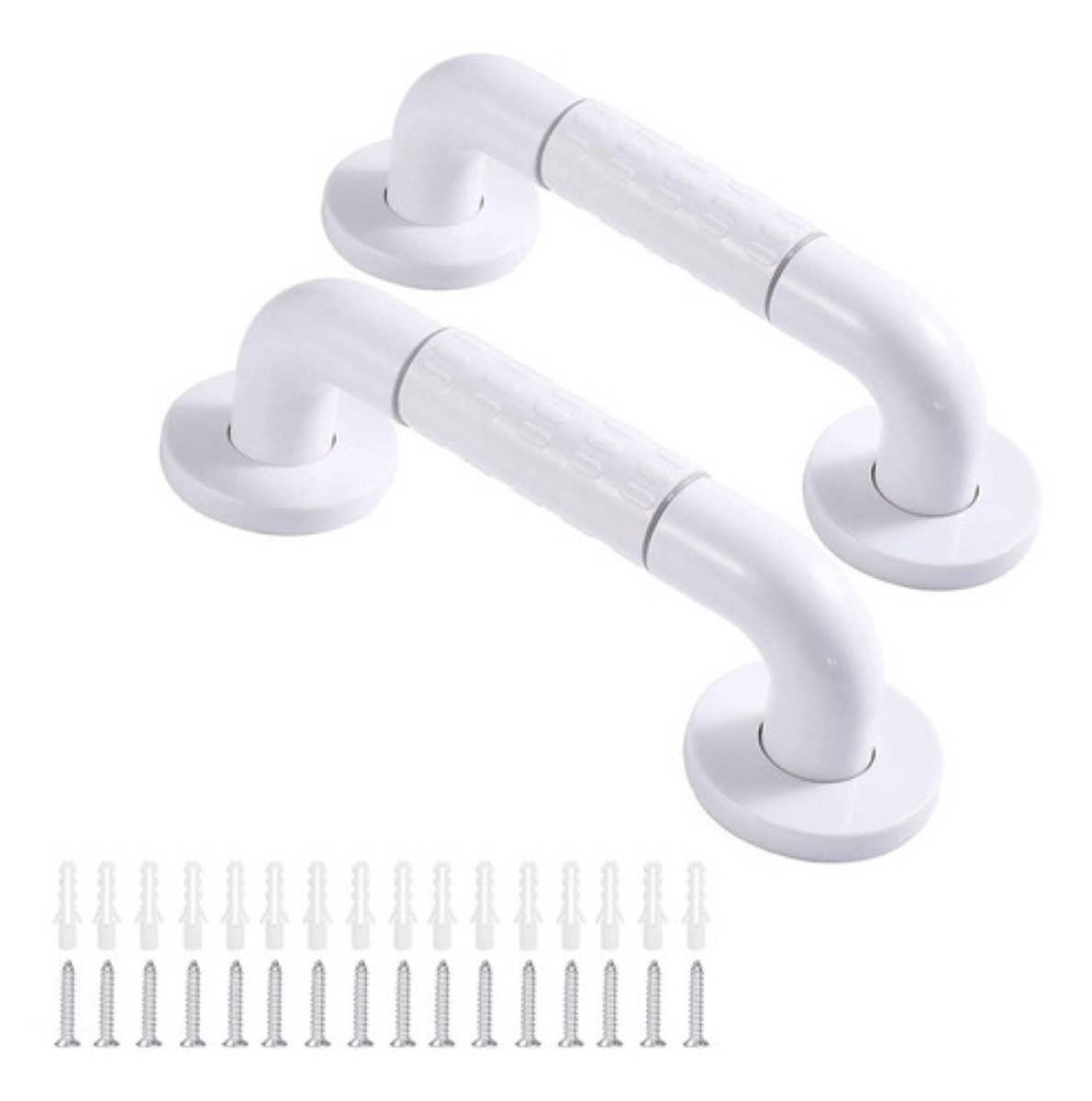 2 Barras De Seguridad Antideslizante Blancas