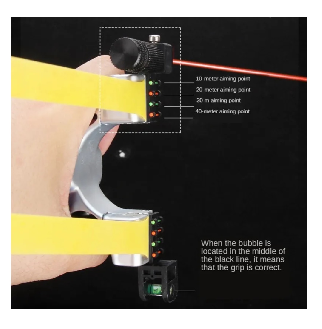 Resortera Profesional Láser Para Exteriores,con 100 Canicas