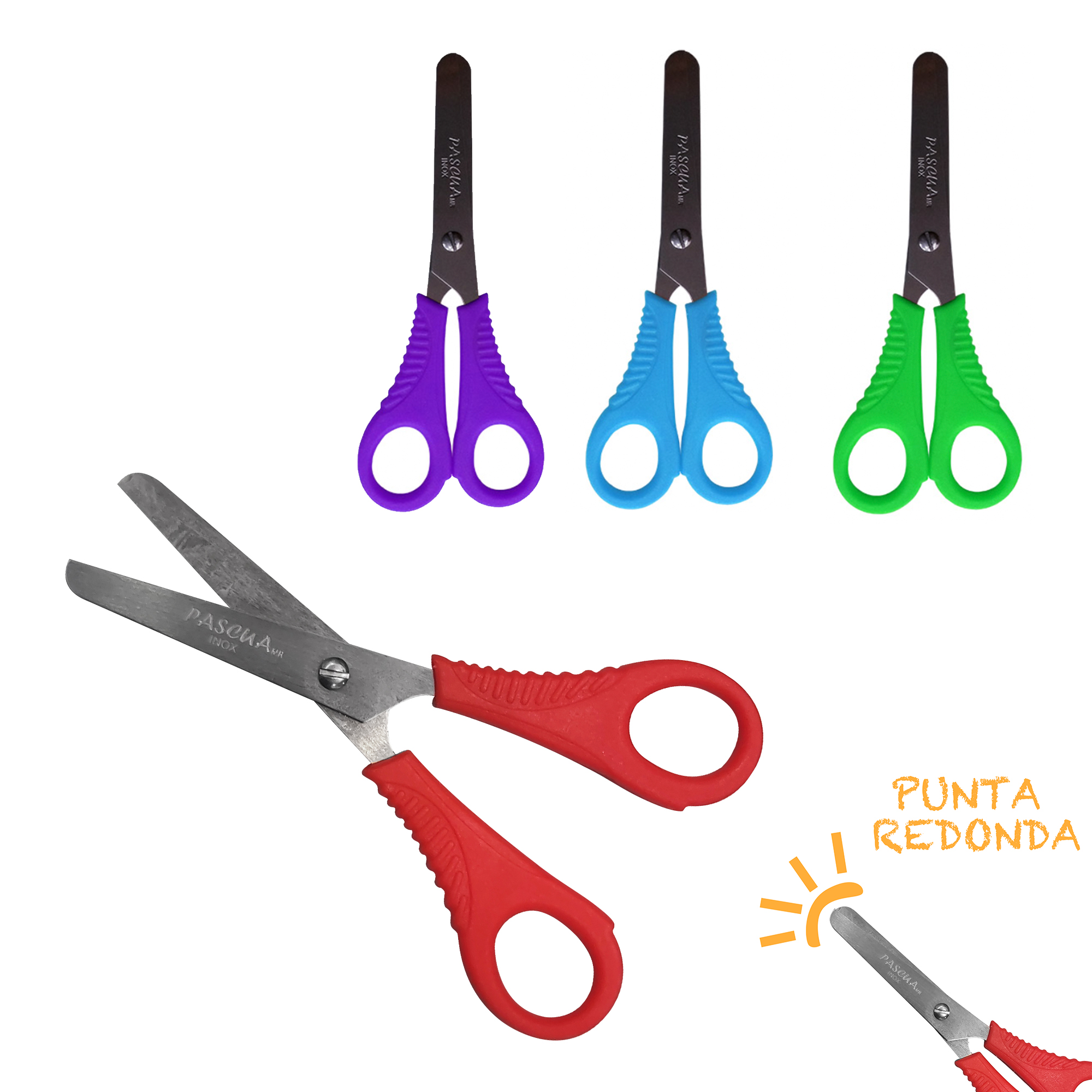TIJERA ESCOLAR PUNTA ROMA TIJ-ES001 Color Surtido