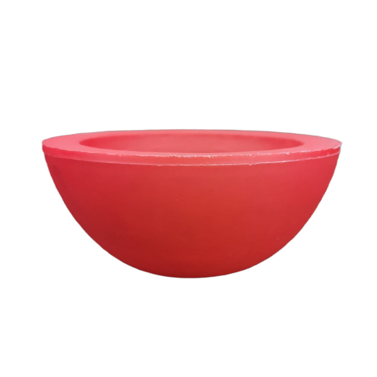 Maceta Minimalista Roja Tipo Tazón 