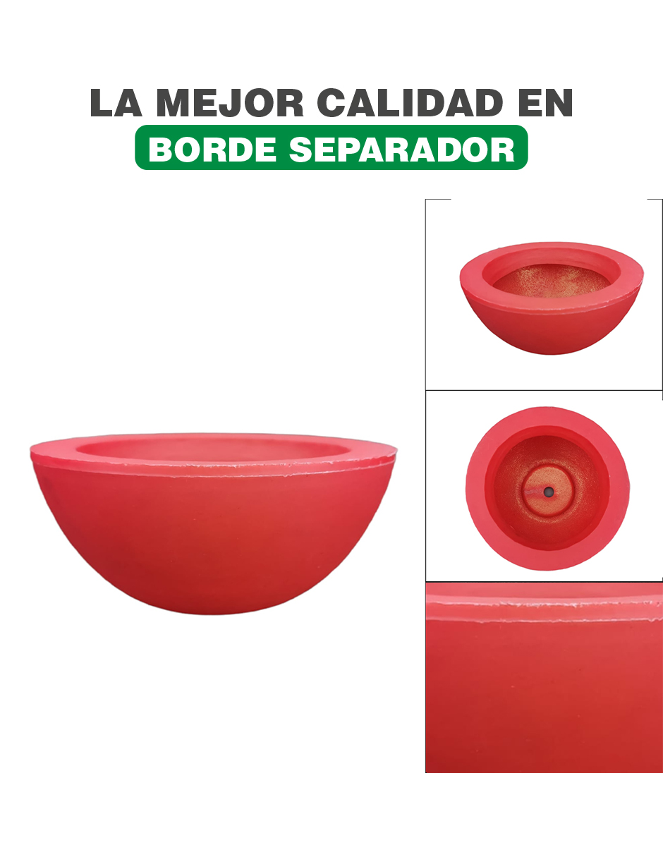 Maceta Minimalista Roja Tipo Tazón 