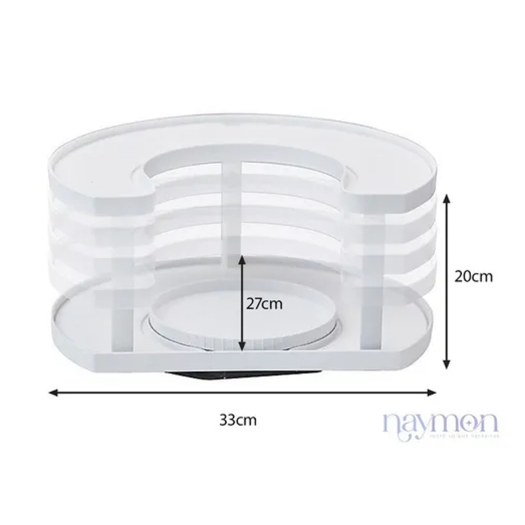 Organizador De Especias Giratorio Cocina 2 Niveles Moderno