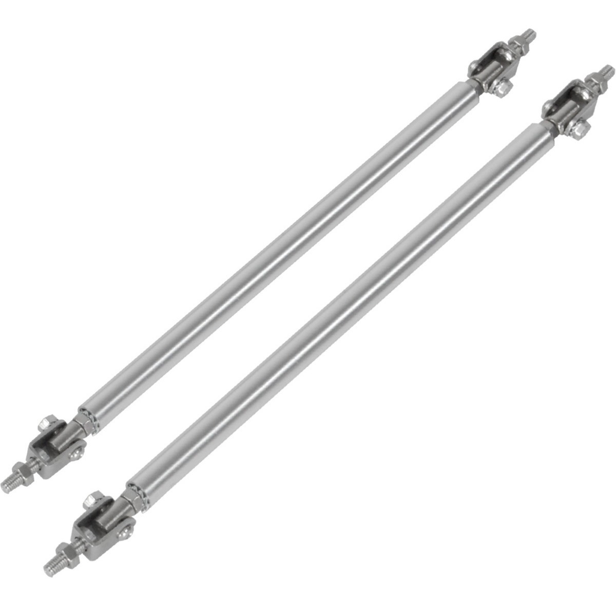 Kit Lip Universal Tipo Fibra Carbono + Sujetadores Lip Plata