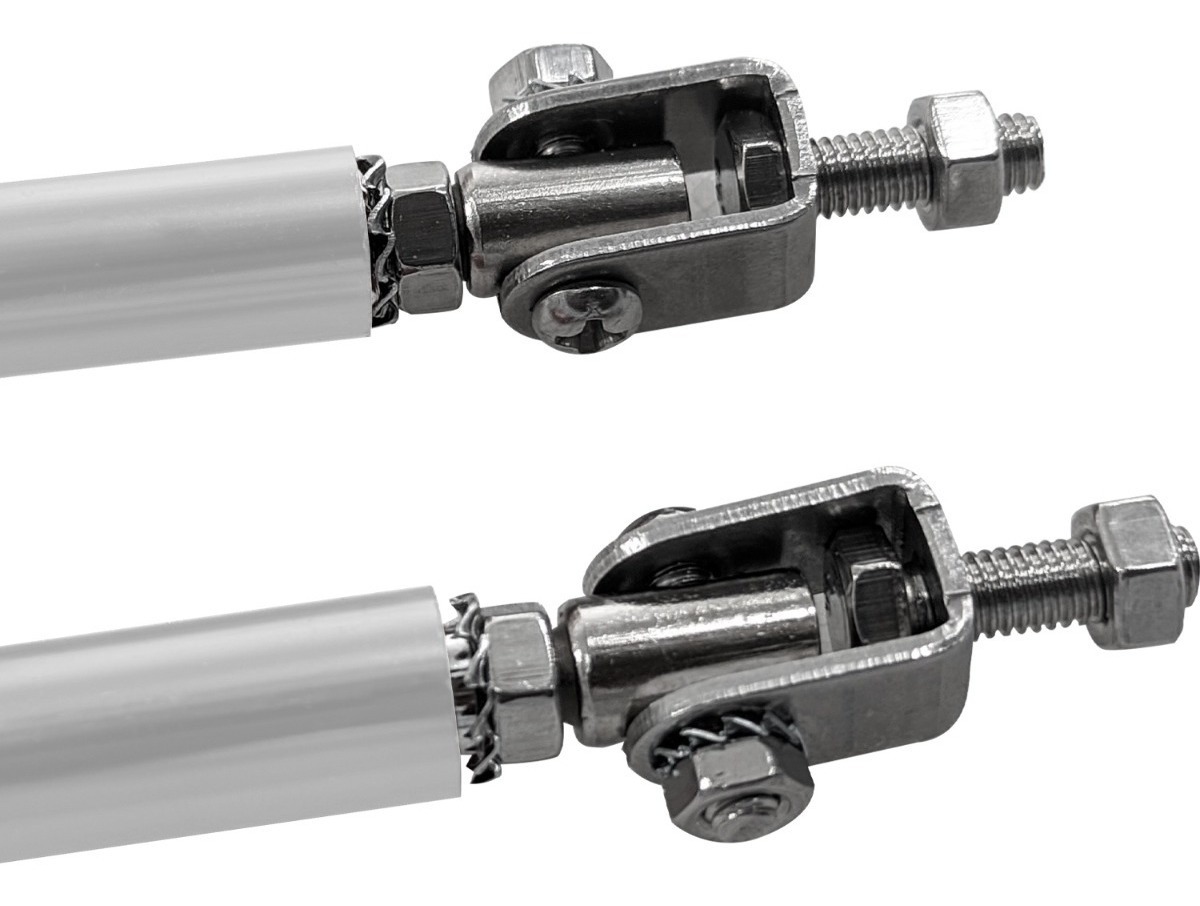 Kit Lip Universal Tipo Fibra Carbono + Sujetadores Lip Plata