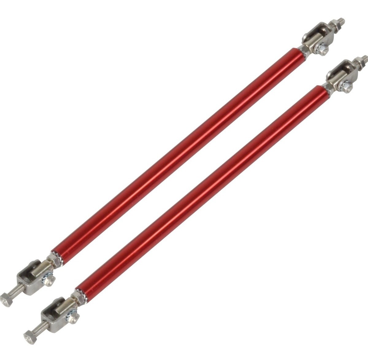 Kit Lip Universal Tipo Fibra Carbono + Sujetadores Lip Rojo