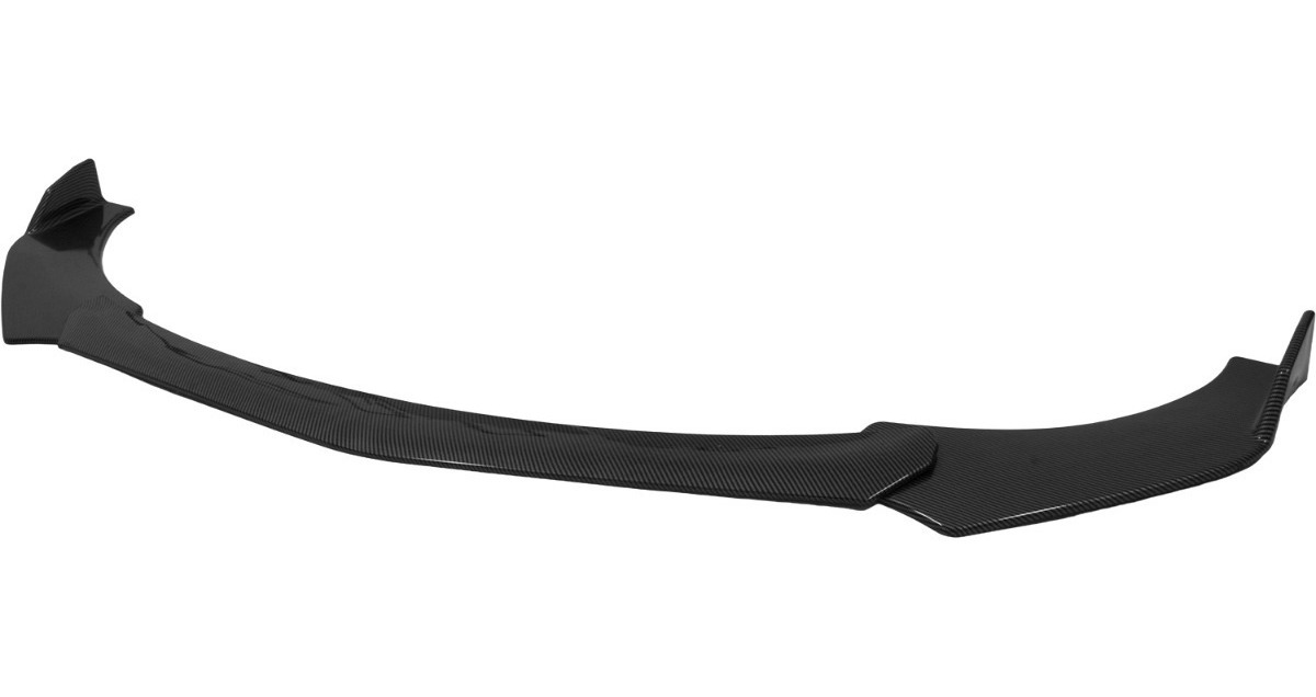 Kit Lip Universal Tipo Fibra Carbono + Sujetadores Lip Rojo