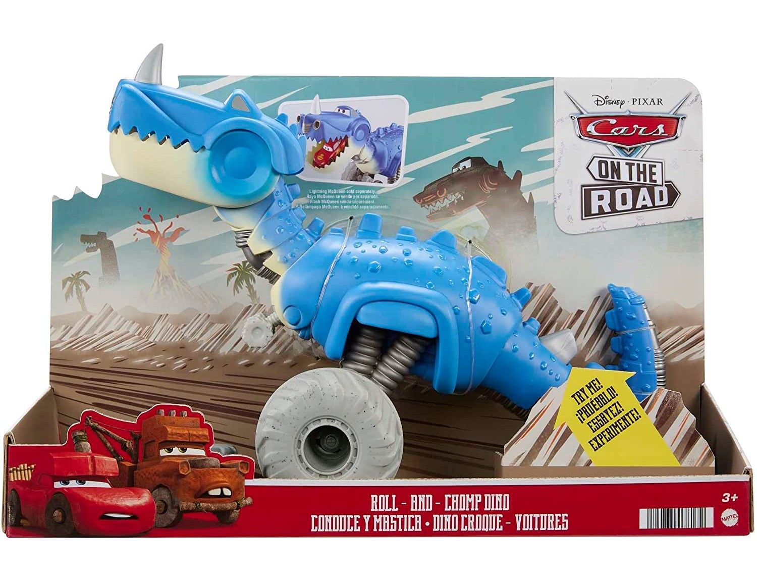 Disney Cars On the Road Dino Conduce y Mastica