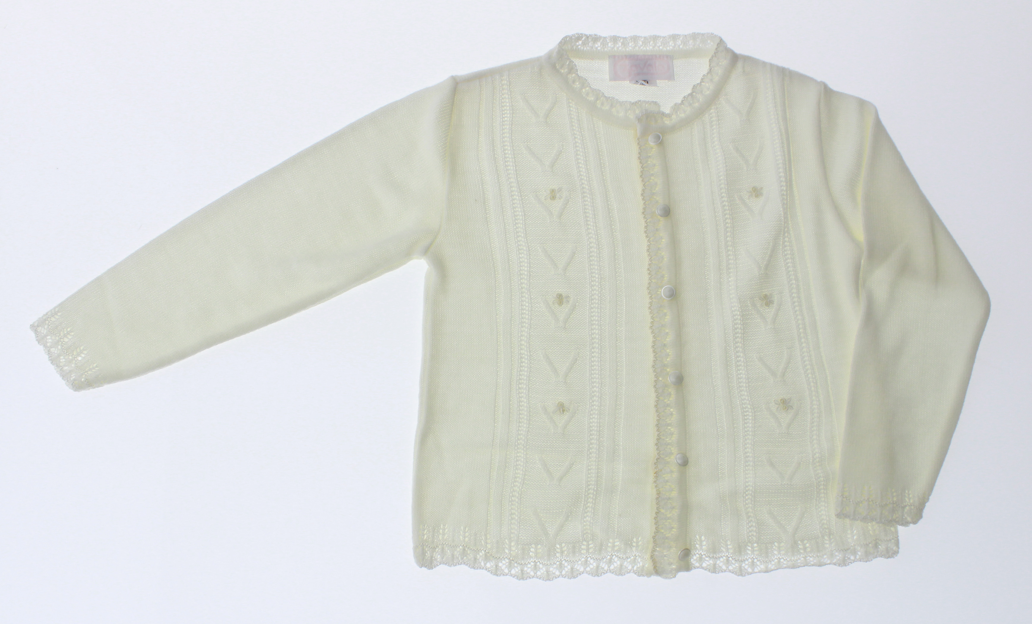 Sueter Niña Tejido 3167 Marfil 4 a 16 Años.