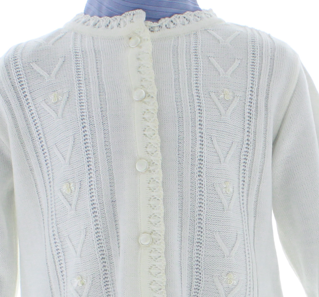 Sueter Niña Tejido 3167 Marfil 4 a 16 Años.