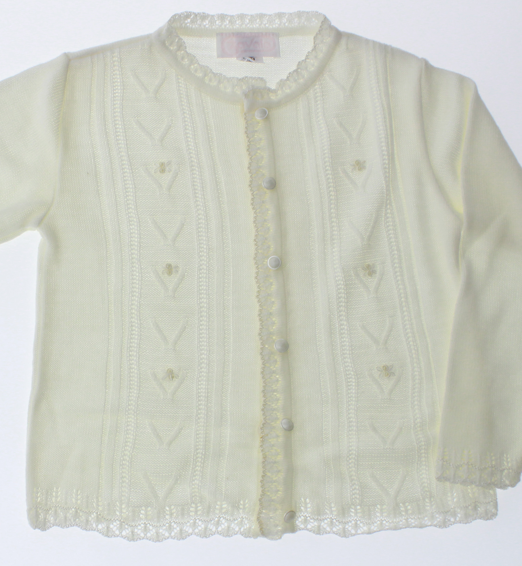 Sueter Niña Tejido 3167 Marfil 4 a 16 Años.