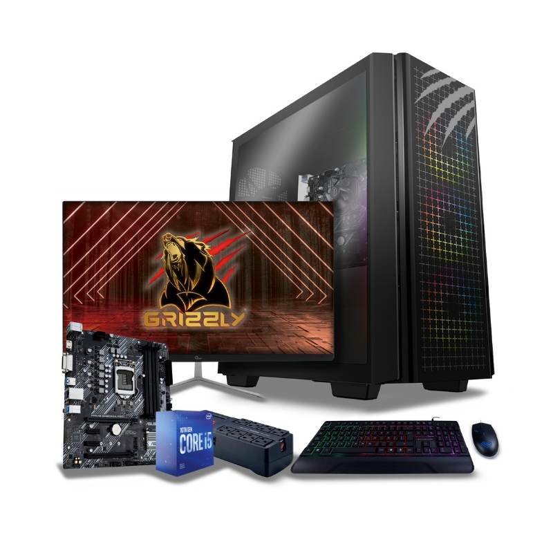 PC Gamer Grizzly Intel Core I5 10400 4.3GHZ B460 RAM 16GB SSD 480GB