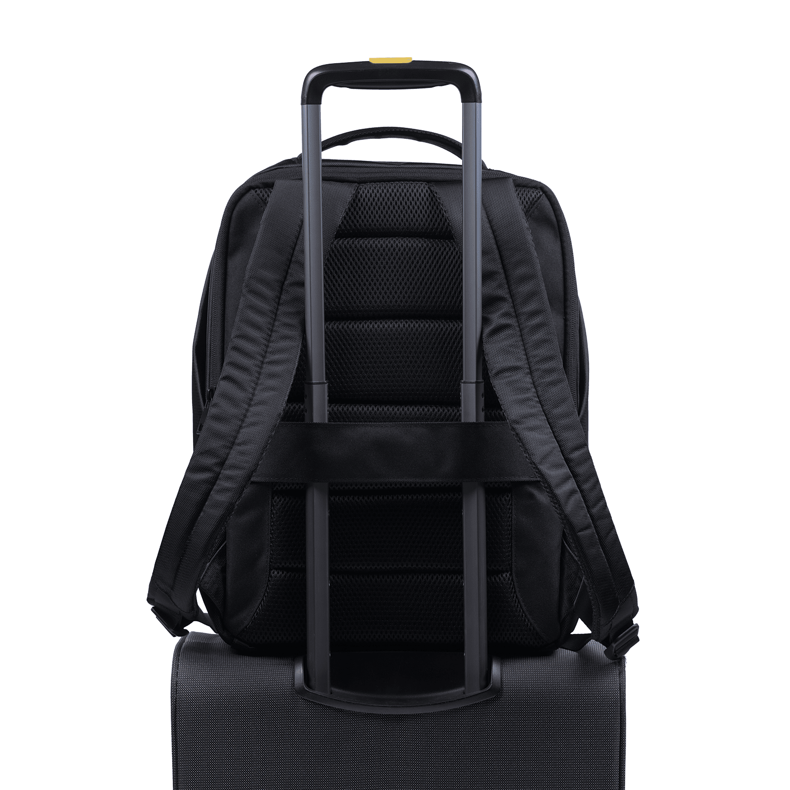 LUCKMAN Mochila para Laptop hasta 15.6 Pulgadas, Moderna Antirrobo, Múltiples Compartimentos, Backpack Hombre Ejecutiva, Escolar de Viaje, Funcional Resistente, Repelente al Agua - Mateo, Negro