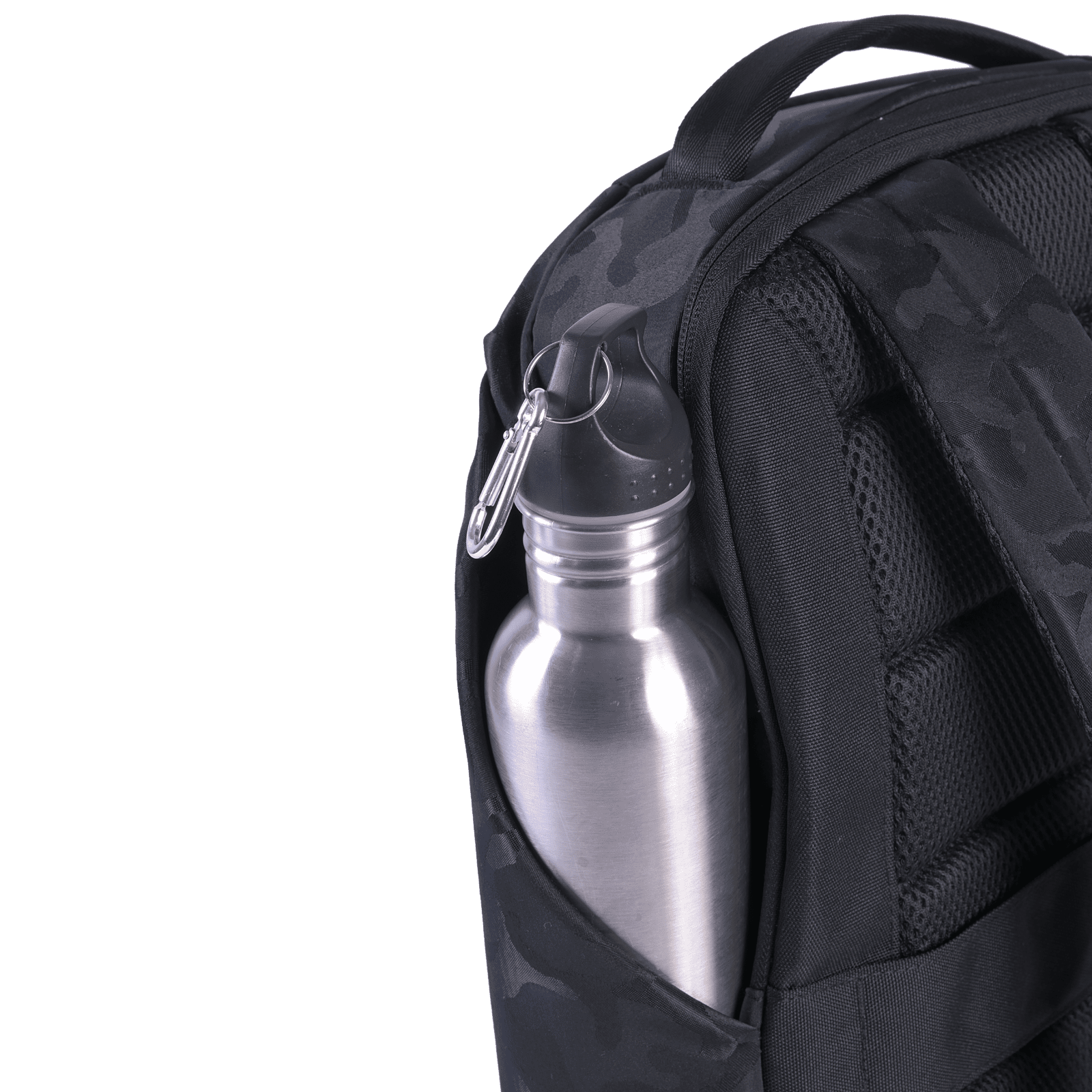 LUCKMAN Mochila para Laptop hasta 15.6 Pulgadas, Moderna Antirrobo, Múltiples Compartimentos, Backpack Hombre Ejecutiva, Escolar de Viaje, Funcional Resistente, Repelente al Agua - Mateo, Negro Militar