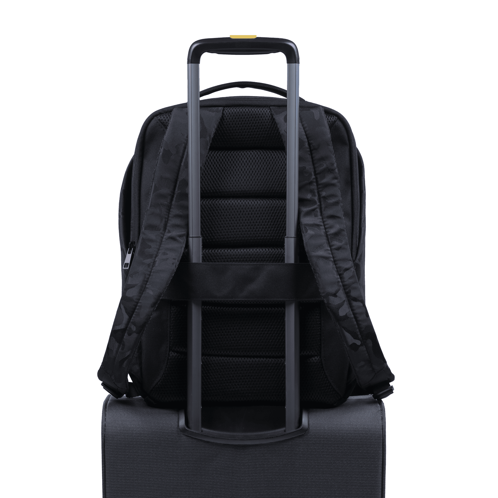 LUCKMAN Mochila para Laptop hasta 15.6 Pulgadas, Moderna Antirrobo, Múltiples Compartimentos, Backpack Hombre Ejecutiva, Escolar de Viaje, Funcional Resistente, Repelente al Agua - Mateo, Negro Militar