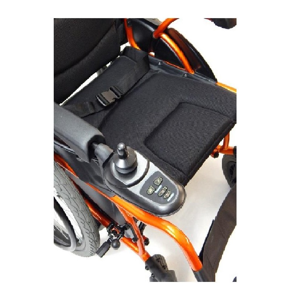 Silla De Ruedas Eléctrica Plegable MedIcal Store de Aluminio Ligera Naranja