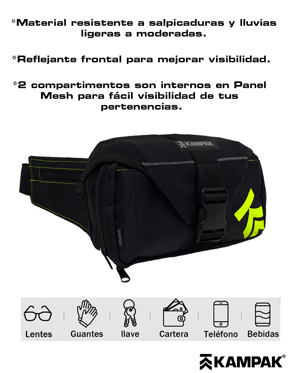 Cangurera Kampak Wk02 Moto Riñonera Multiusos Bici
