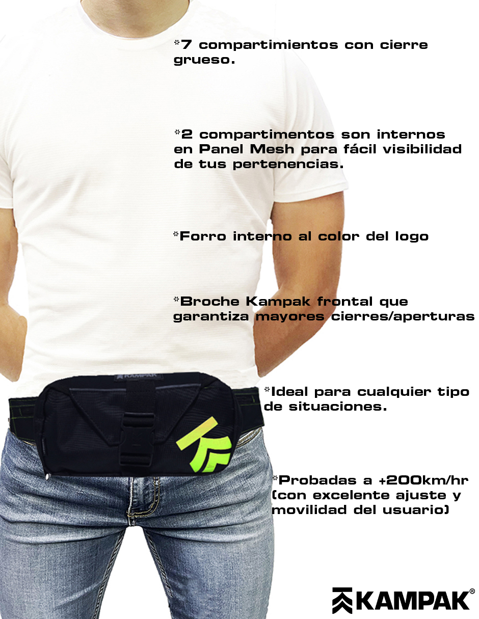 Cangurera Kampak Wk02 Moto Riñonera Multiusos Bici