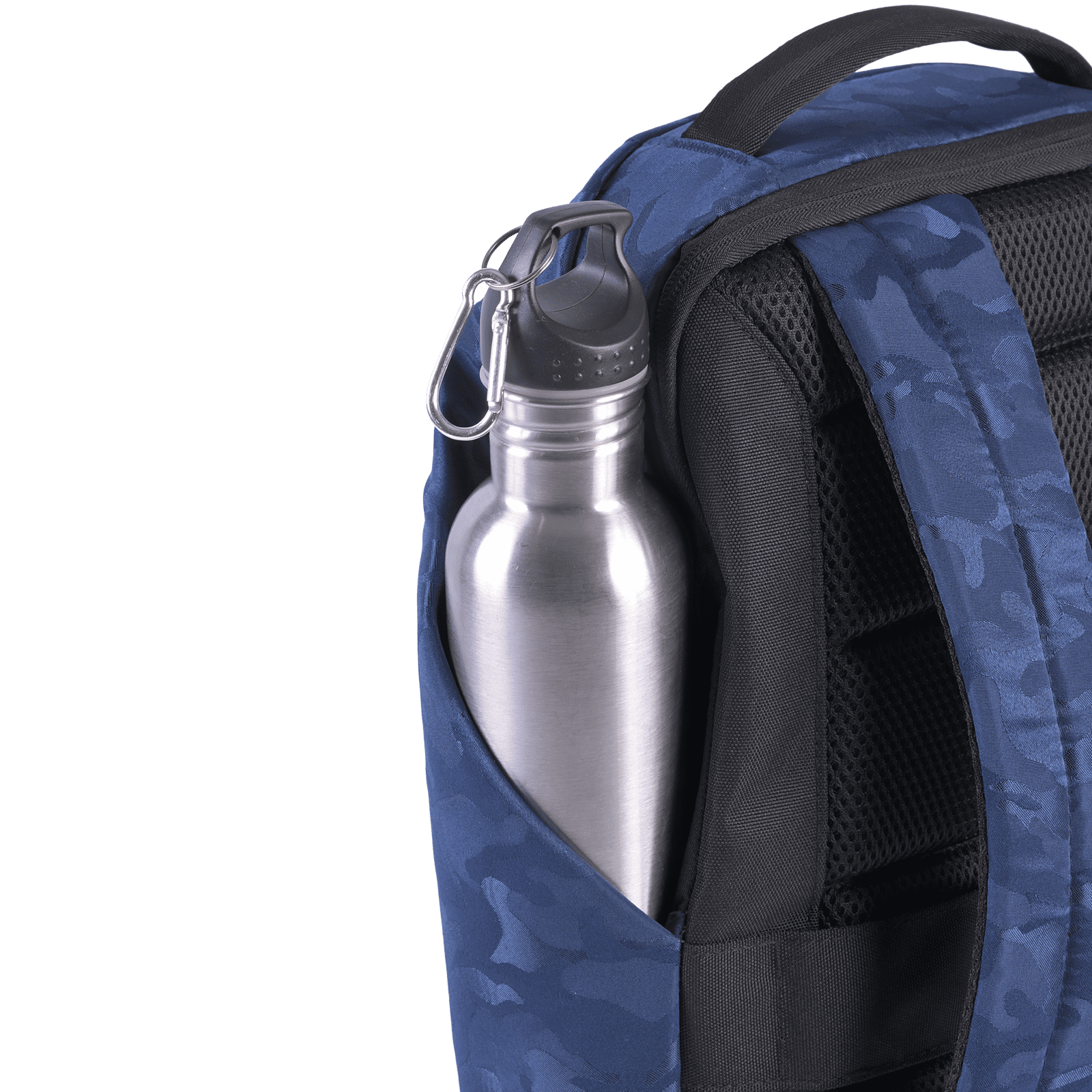 LUCKMAN Mochila para Laptop hasta 15.6 Pulgadas, Moderna Antirrobo, Múltiples Compartimentos, Backpack Hombre Ejecutiva, Escolar de Viaje, Funcional Resistente, Repelente al Agua - Mateo, Azul Militar