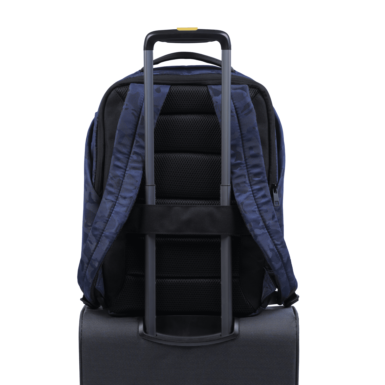 LUCKMAN Mochila para Laptop hasta 15.6 Pulgadas, Moderna Antirrobo, Múltiples Compartimentos, Backpack Hombre Ejecutiva, Escolar de Viaje, Funcional Resistente, Repelente al Agua - Mateo, Azul Militar