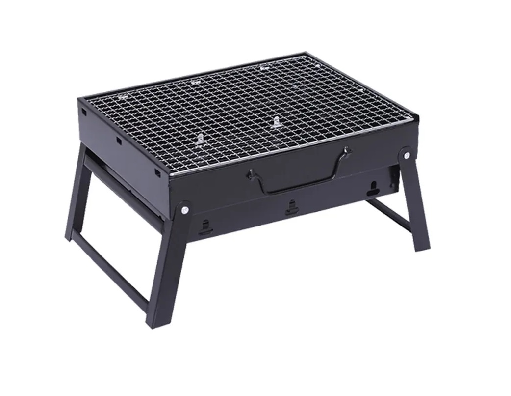 Mini Parrilla De Carbón Portátil Plegable Acero Inoxidable