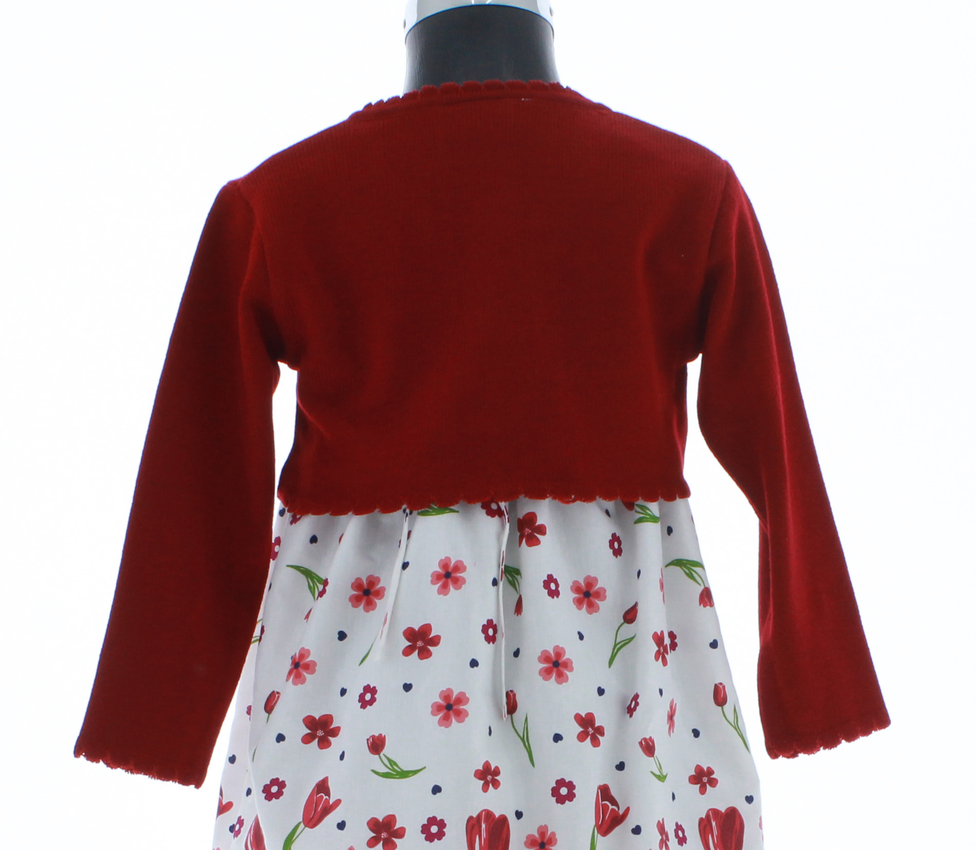 Sueter Niña Bolero Tejido Rojo 3170 1 a 16 Años.