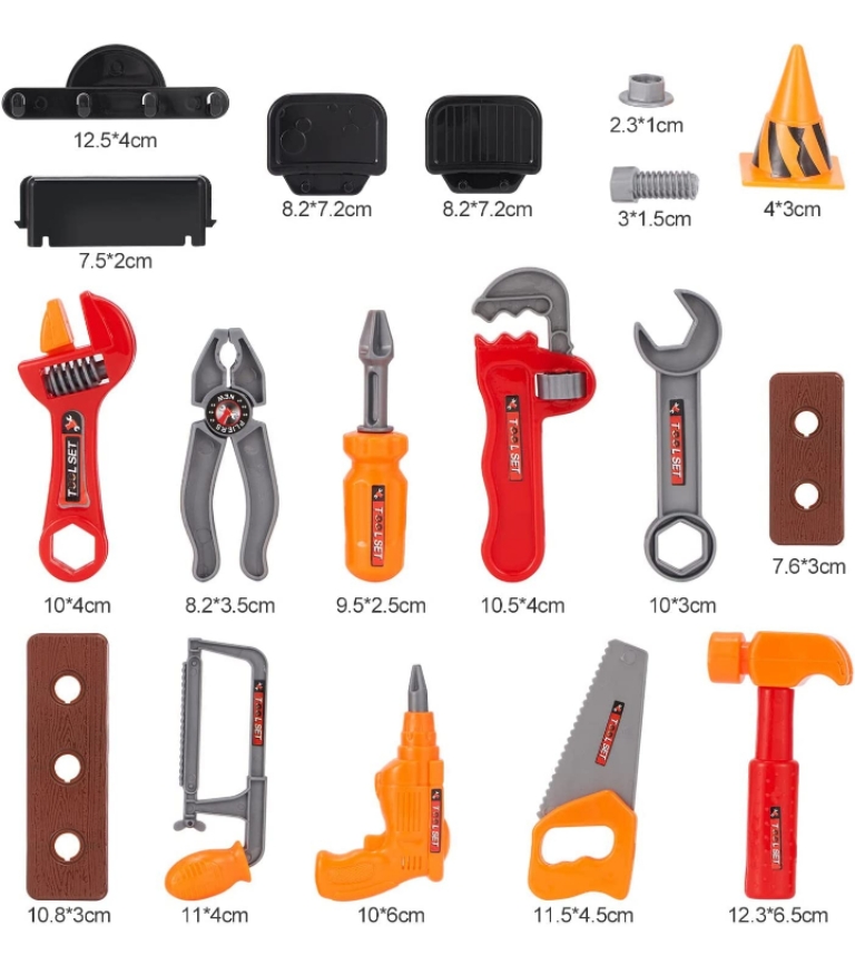 Kit de herramientas infantil didáctico niños niñas