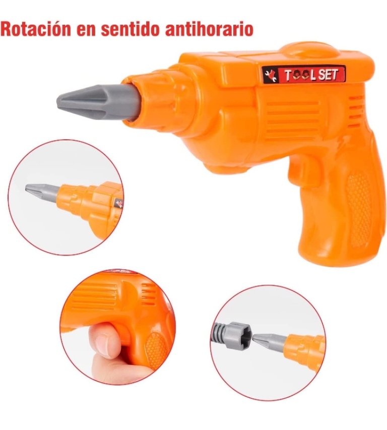Kit de herramientas infantil didáctico niños niñas