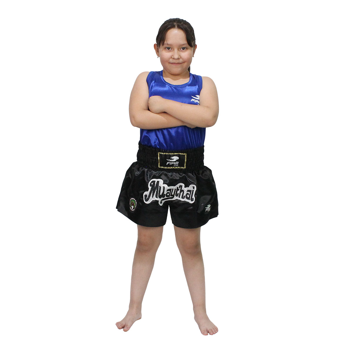 Uniforme Unisex de Muay Thai Infantil Oficial para Compentencia Fire Sports