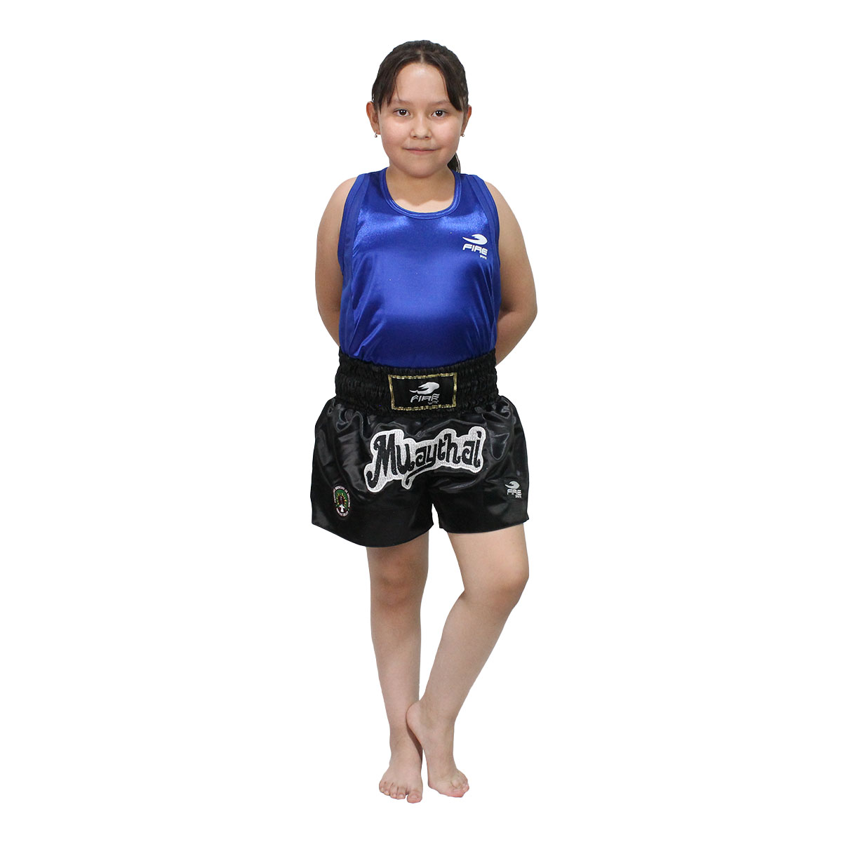 Uniforme Unisex de Muay Thai Infantil Oficial para Compentencia Fire Sports