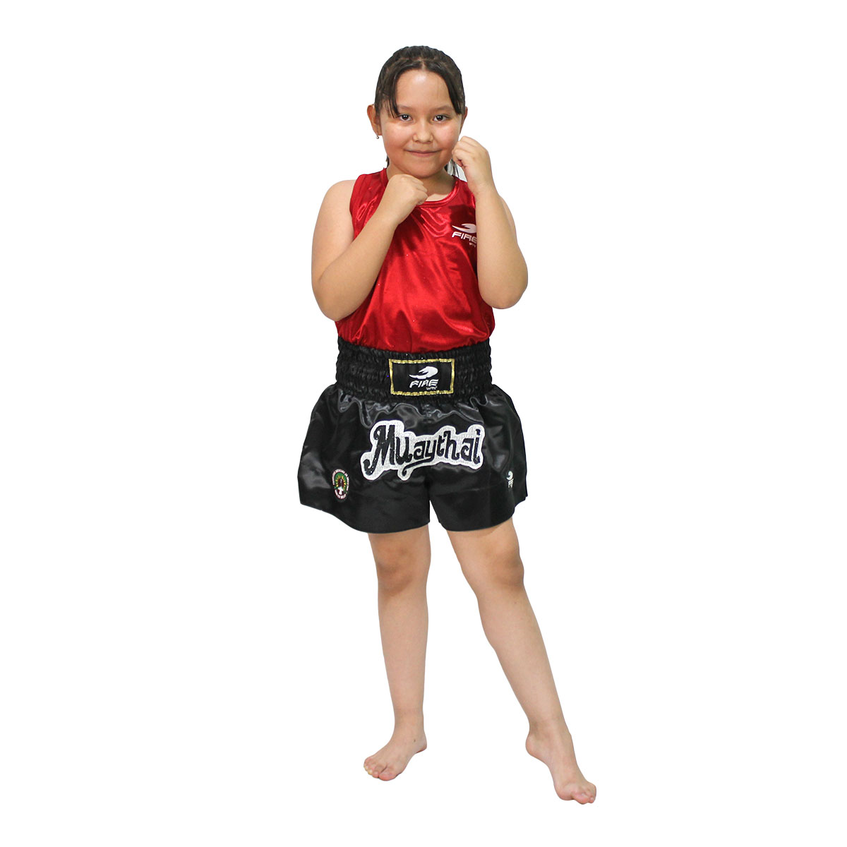 Uniforme Unisex de Muay Thai Infantil Oficial para Compentencia Fire Sports