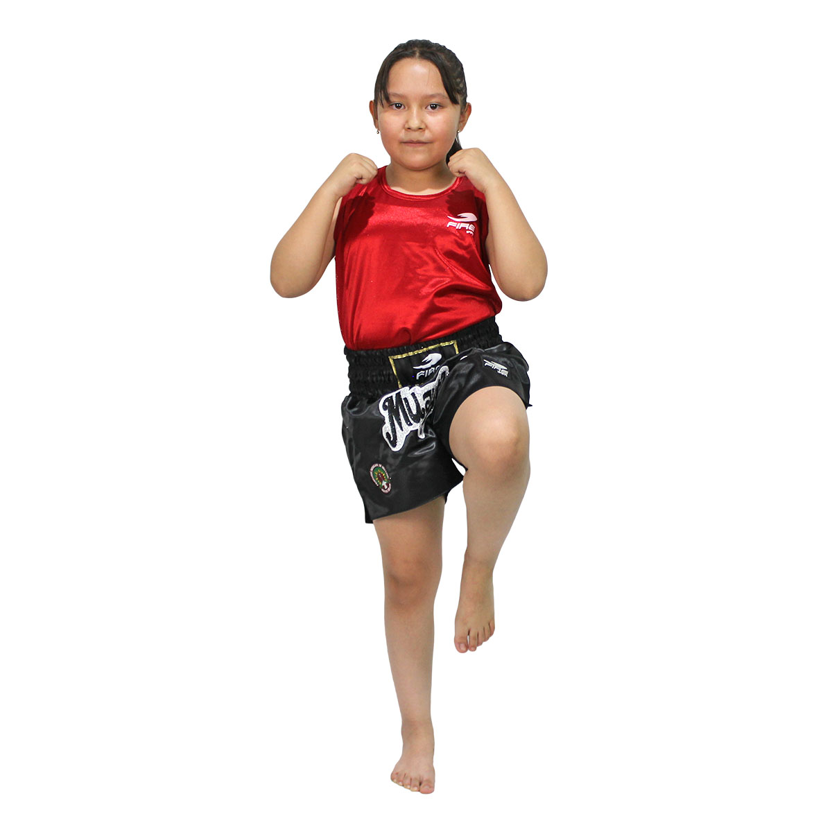 Uniforme Unisex de Muay Thai Infantil Oficial para Compentencia Fire Sports