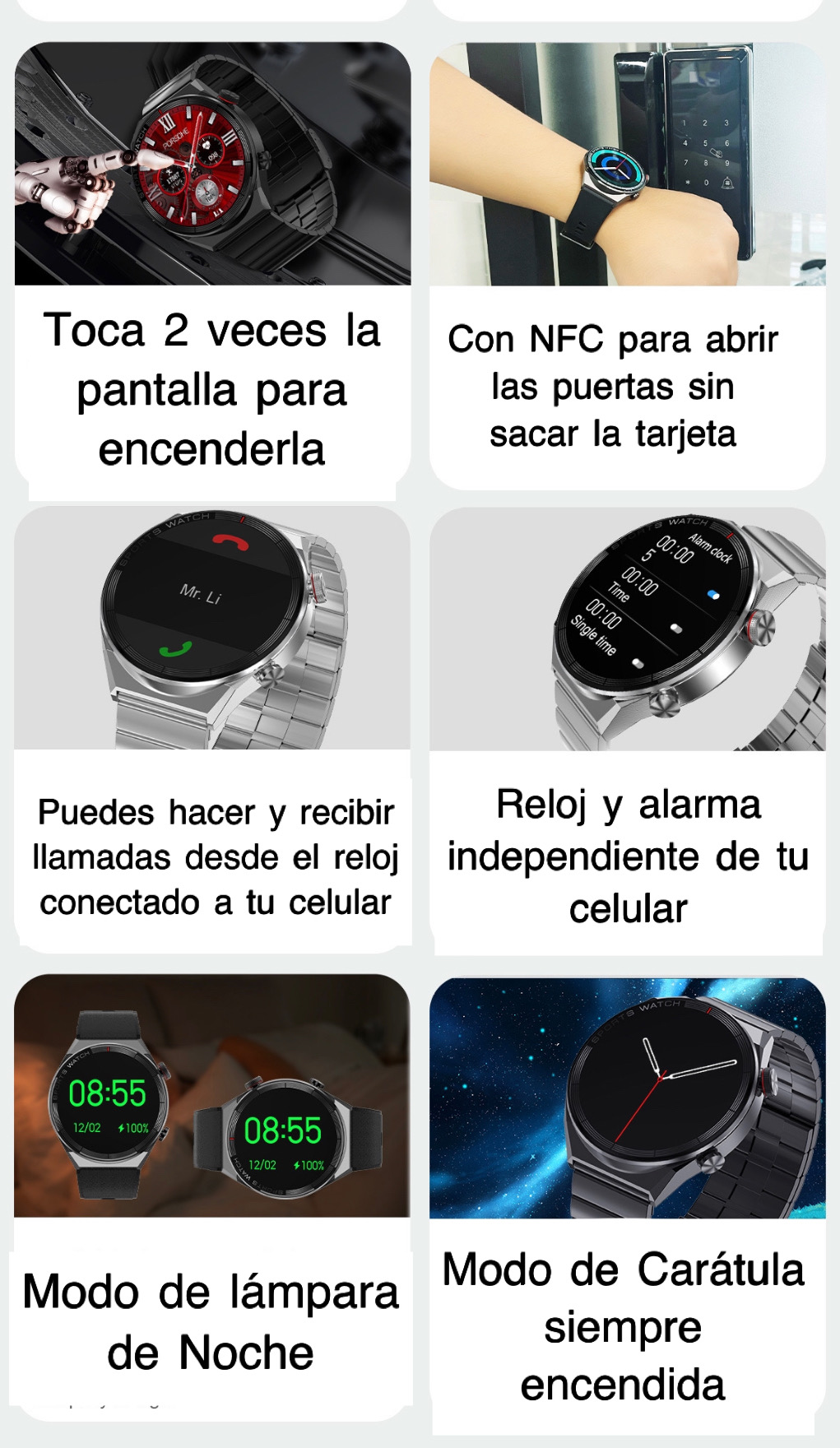 Fino Smartwatch Hd Contesta Whatsapp Llamada Notificacion