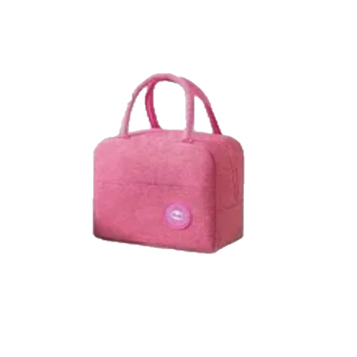 Lonchera Termica Portatil Con Papel de Aluminio Rosa