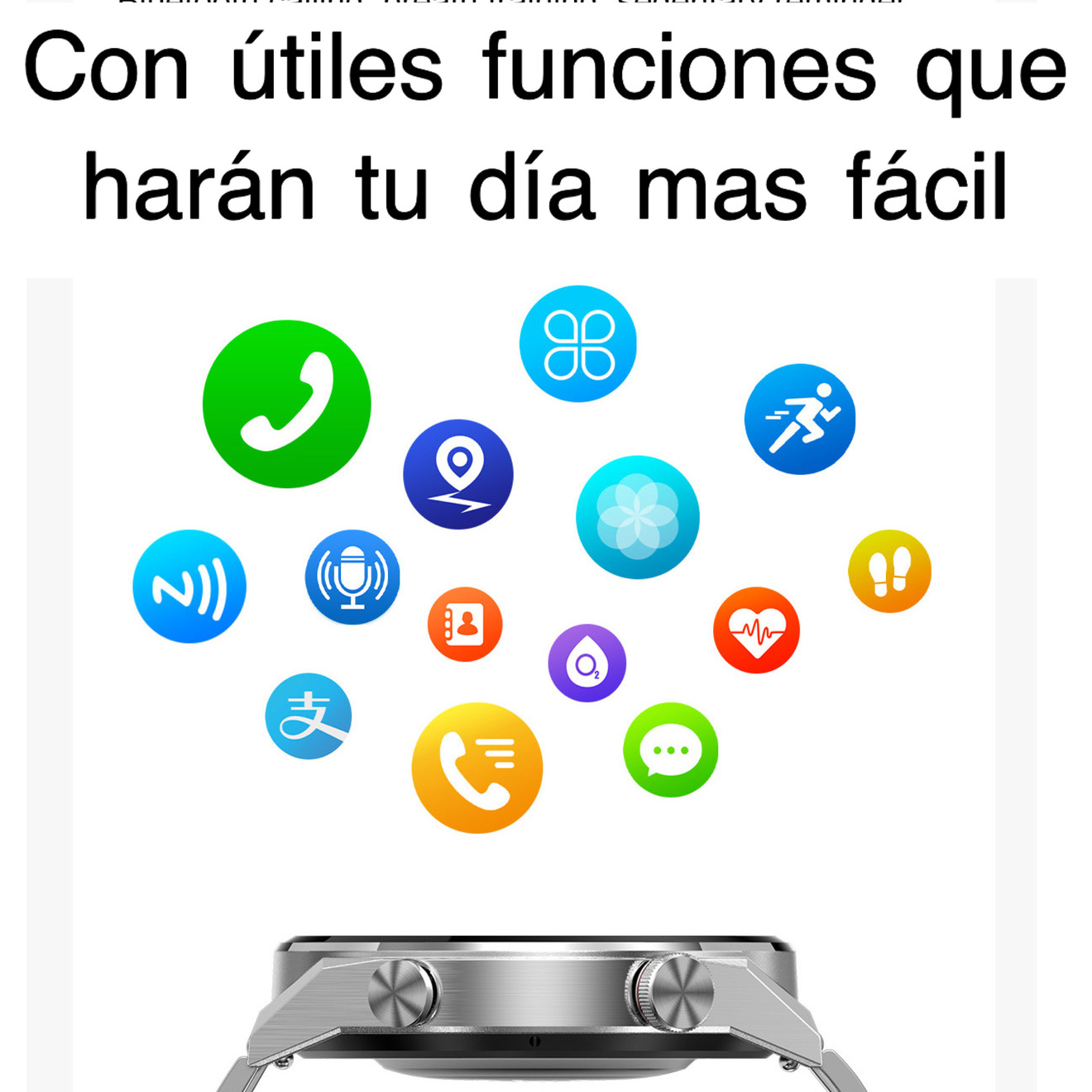 Fino Smartwatch Hd Contesta Whatsapp Llamada Notificacion