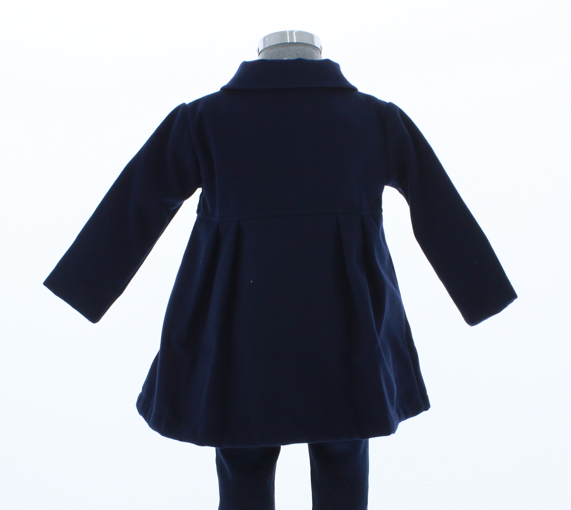 Abrigo Niña Azul Marino Forrado 3178 1 a 6 Años.