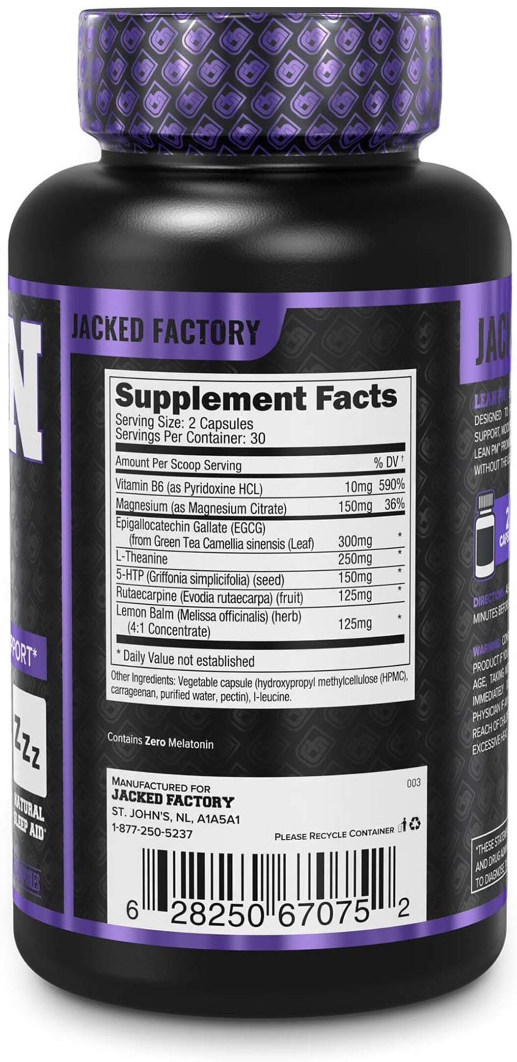 suplemento LEAN PM NIGHT TIME FAT BURNER & SLEEP AID / QUEMADOR DE GRASA NOCTURNO Y AYUDA PARA DORMIR