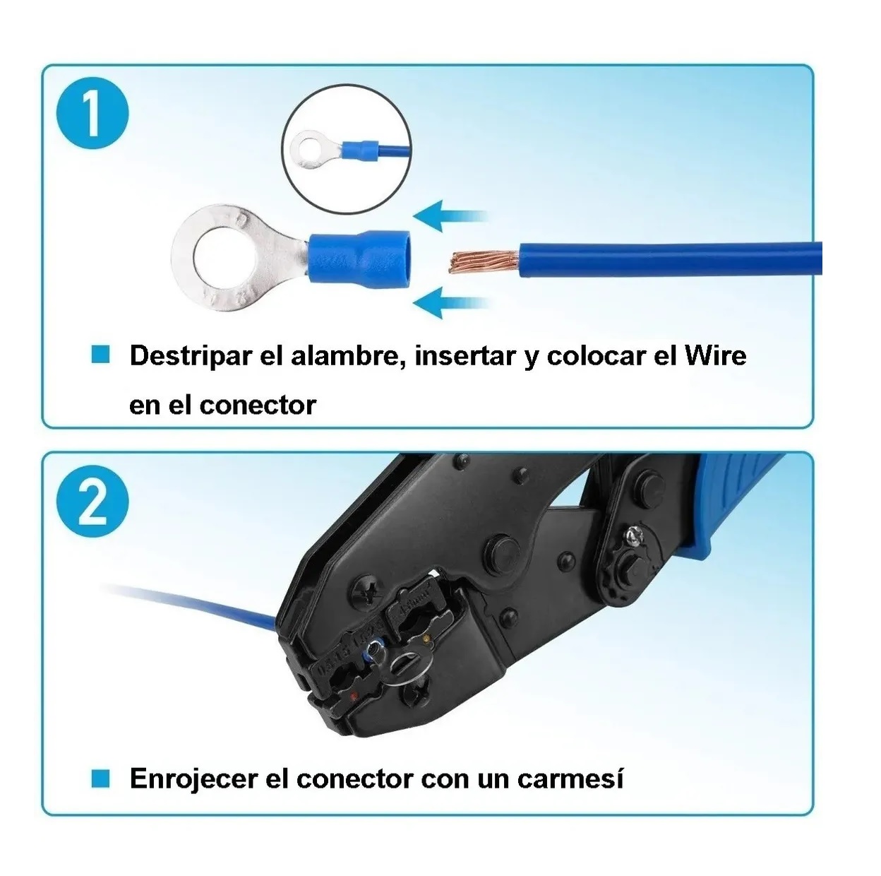 Kit 1700 Terminales Conectores Crimpado Cable Alambre Eléctrico