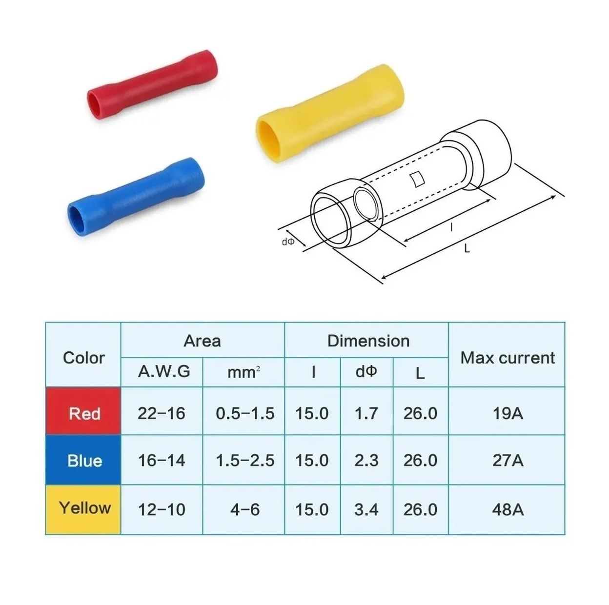 Kit 1700 Terminales Conectores Crimpado Cable Alambre Eléctrico