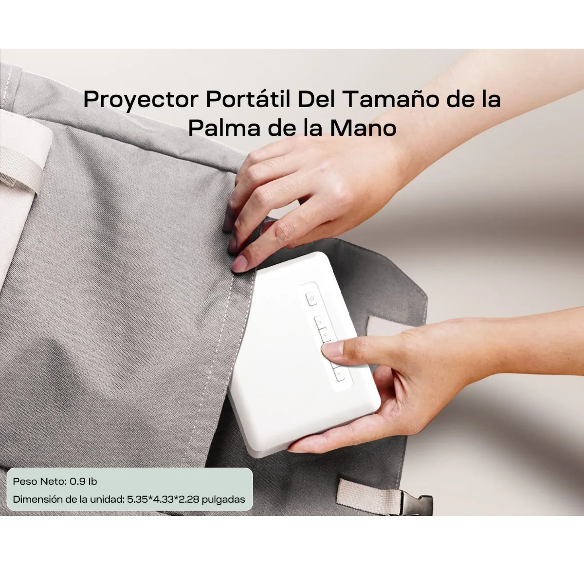 Mini Proyector  Portatil Soporte 1080p Y Pantalla 120