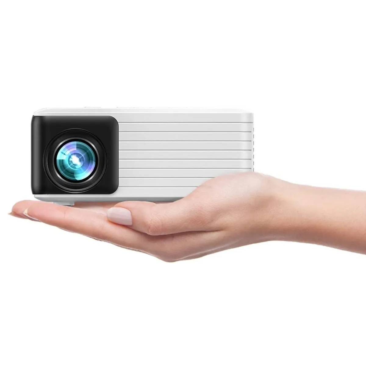 Mini Proyector  Portatil Soporte 1080p Y Pantalla 120